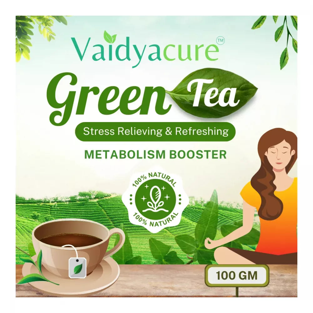 Vaidyacure Green Tea Powder - 100 gms